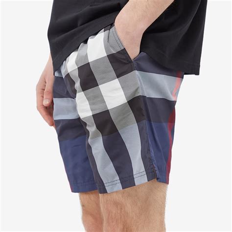 burberry zwembroek 92|Check Swim Shorts in Carbon blue .